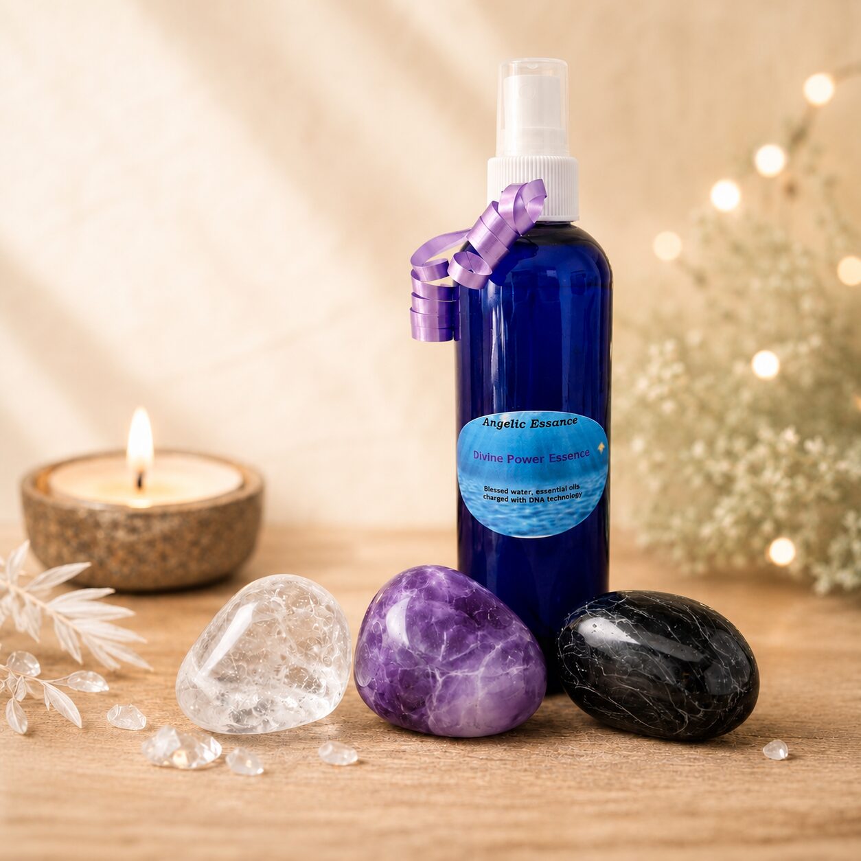 Divine Protection Crystal & Essence Bundle